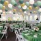 Paper Lanterns Party Decorations, Hanging Round Chinese Lanterns for Graduation Baby Shower Sage Green Birthday Decorations Pack of 20 Sage Green Gold